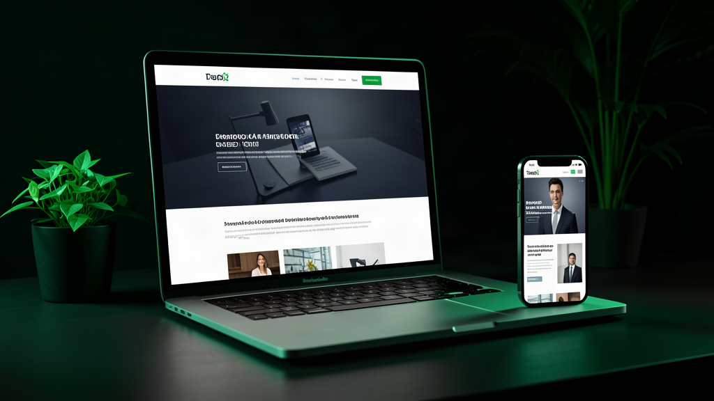 Website mockup on devices